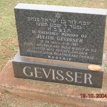 GEVISSER Julius 1921-1997