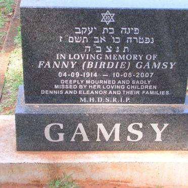 GAMSY Fanny 1914-2007