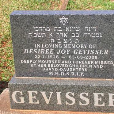 GEVISSER Desiree Joy 1928-2005