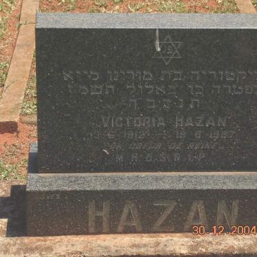 HAZAN Victoria 1912-1987