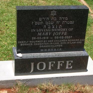JOFFE Mary 1916-2007