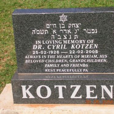 KOTZEN Cyril 1926-2005