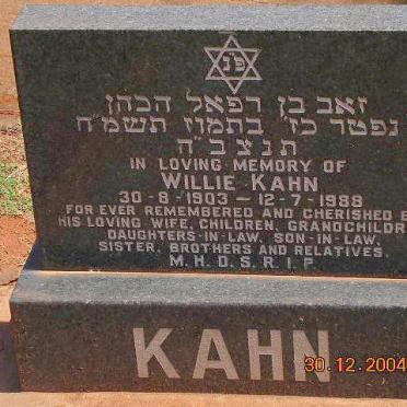 KAHN Willie 1903-1988