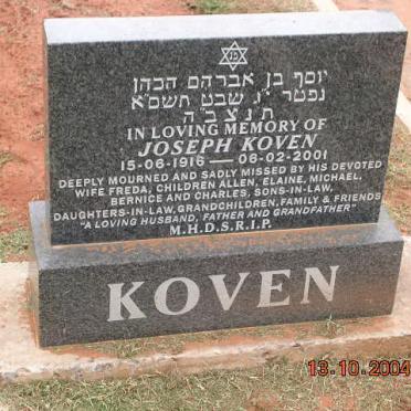 KOVEN Joseph 1916-2001