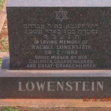 LOWENSTEIN Rachel -1983