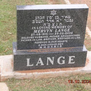 LANGE Mervyn 1931-2002