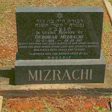 MIZRACHI Deborah 1956-1997