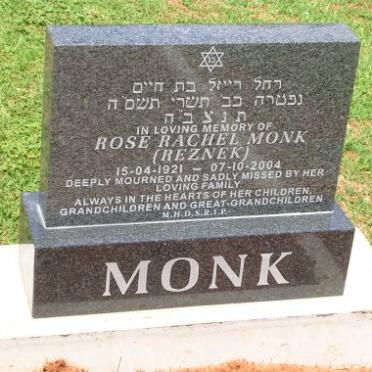 MONK Rose Rachel -1921-2004