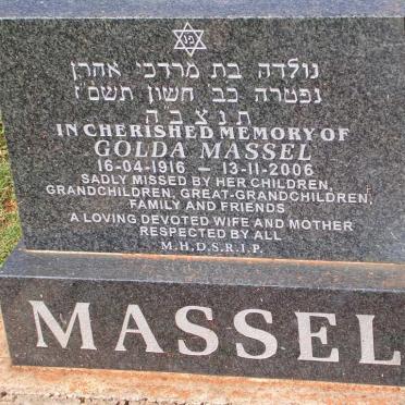 MASSEL Golda 1916-2006