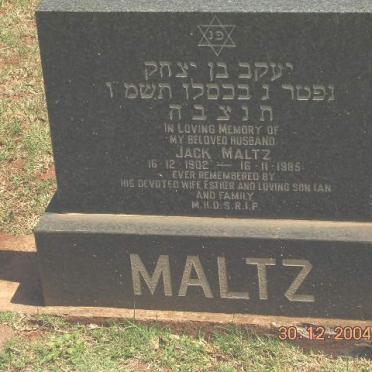 MALTZ Jack 1902-1985