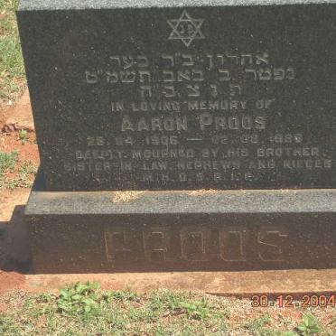 PROOS Aaron 1906-19??