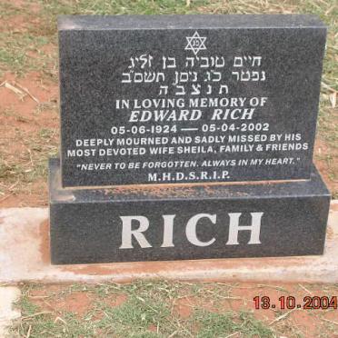 RICH Edward 1924-2002