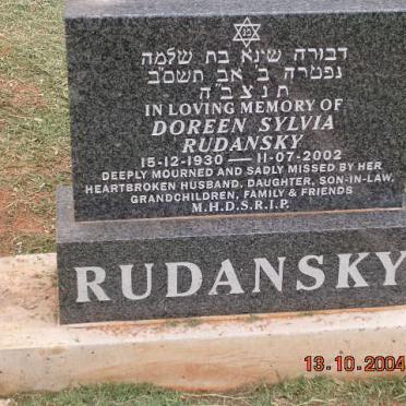 RUDANSKY Doreen Sylvia 1930-2002
