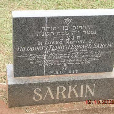 SARKIN Theodore Leonard 1926-1998