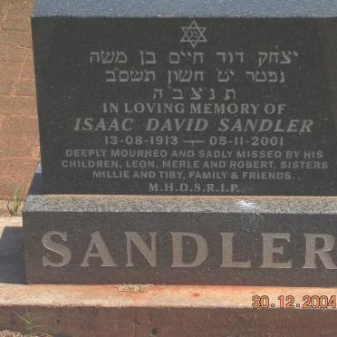 SANDLER Isaac David 1913-2001