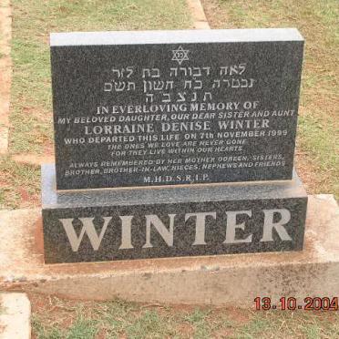 WINTER Lorraine Denise -1999