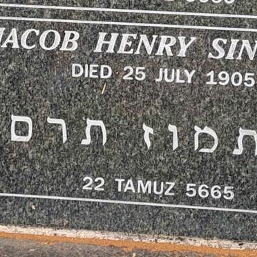 SINCLAIR Jacob Henry -1905