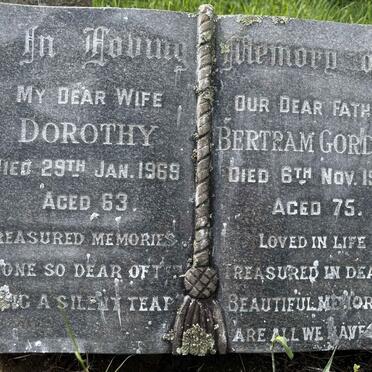 ? Bertram Gordon -1974 & Dorothy -1969