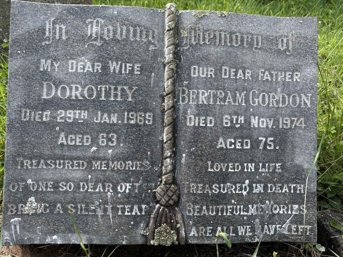 ? Bertram Gordon -1974 & Dorothy -1969