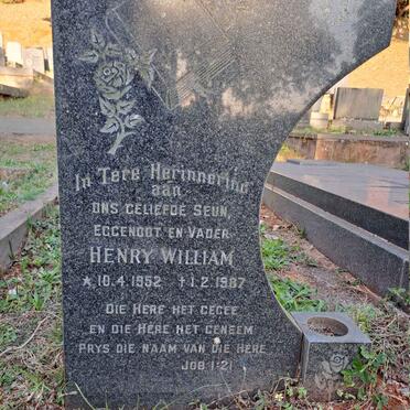 ? Henry William 1952-1987