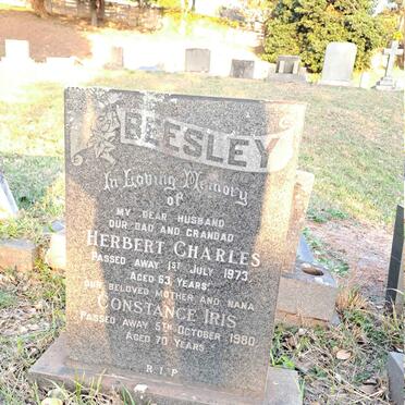 BEESLEY Herbert Charles -1973 :: Constance Iris -1980