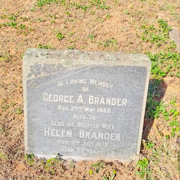 BRANDER George A. -1958 & Helen -1973
