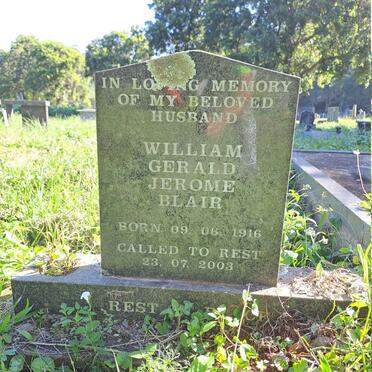 BLAIR William Gerald Blair 1916-2003