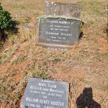 BOISTER William Harry 1917-1987 & Beryl Ellen MORRISON 1922-2002 :: BOISTER Glenham Stuart 1949-1967