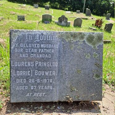 BOUWER Lourens Prinsloo -1976
