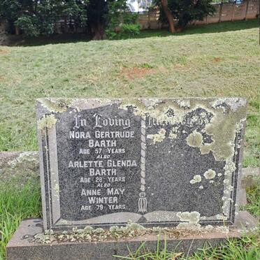 BARTH Nora Gertrude :: BARTH Arlette Glenda :: WINTER Anne May