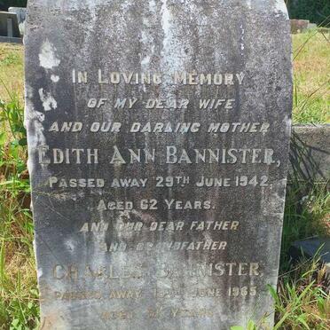 BANNISTER Charles -1965 & Edith Ann -1942
