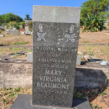 BEAUMONT Mary Virginia 1911-1981