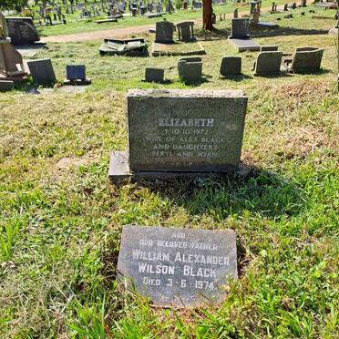 BLACK William Alexander Wilson -1974 & Elizabeth -1972