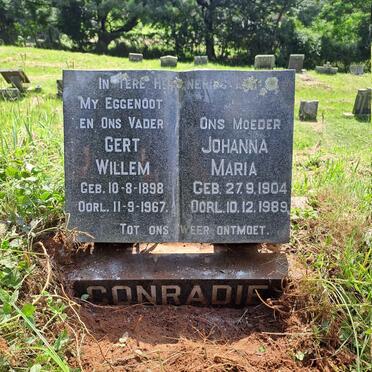 CONRADIE Gert Willem 1898-1967 & Johanna Maria 1904-1989