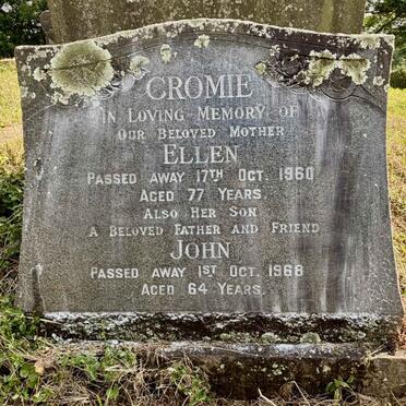 CROMIE Ellen -1960 :: CROMIE John -1968