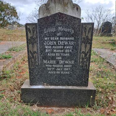 DEWAR John -1964 & Marie -1967