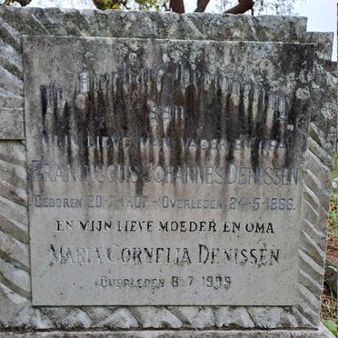 DENISSEN Franciscus Johannes 1907-1966 & Maria Cornelia -1989