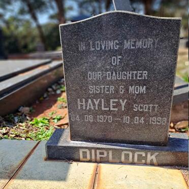 DIPLOCK Hayley Scott 1970-1999