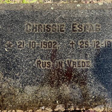 ESPAG Chrissie 1902-1969