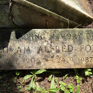 FOX Hiram Alfred 1906-1987