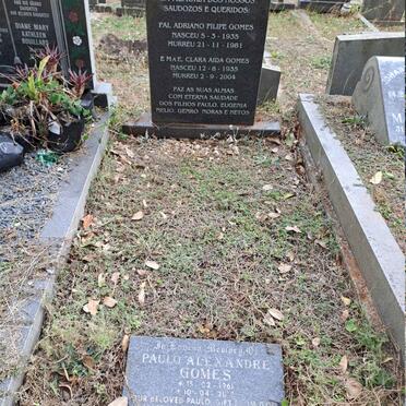 GOMES Adriano Filipe 1935-1981 & Clara Aida 1935-2004 :: GOMES Paulo Alexander 1961-20?