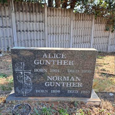 GUNTHER Norman 1898-1953 & Alice 1901-1998