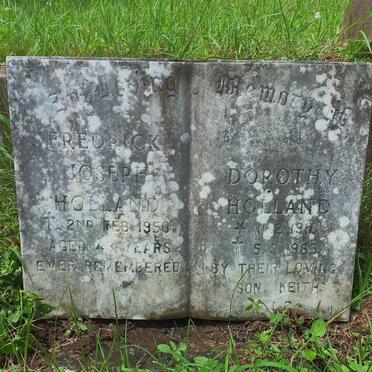 HOLLAND Frederick Joseph -1950 & Dorothy 19?0-1985