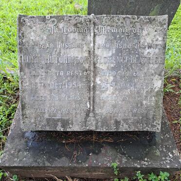 HUTCHINSON Luke -1954 & Florence Beatrice -1960