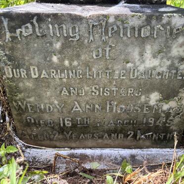 HOUSEMAN Wendy Ann -1945