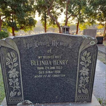 HENRY Belinda 1955-1986