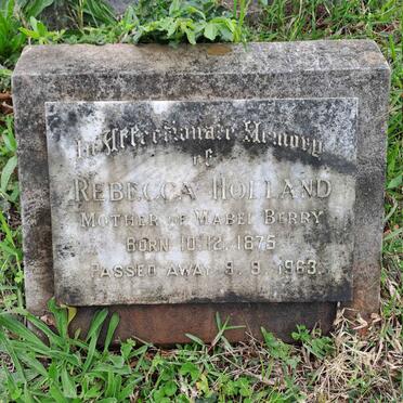 HOLLAND Rebecca 1875-1963