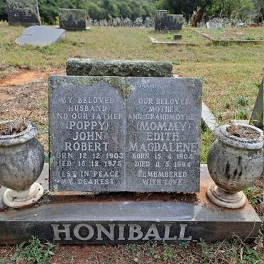 HONIBALL John Robert 1903-1975 & Magdalene 1904-1994