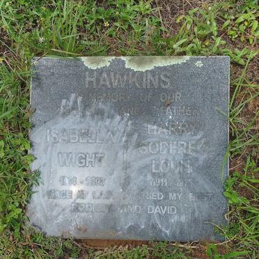 HAWKINS Harry Godfrey Louis 1911-1975 & Isabella Wight 1914-2002