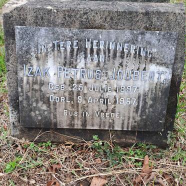 JOUBERT Izak Petrus 1897-1967